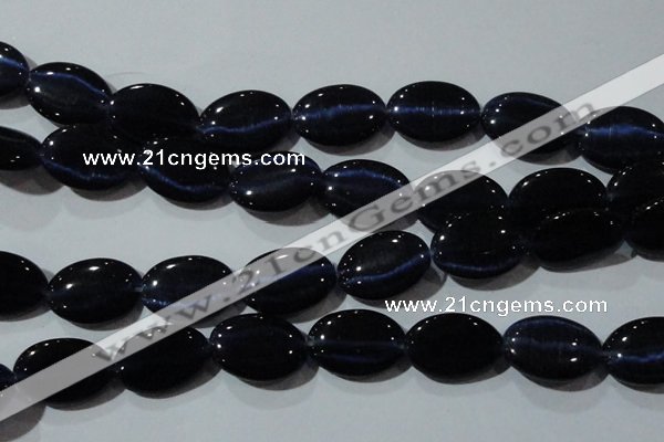 CCT754 15 inches 11*15mm oval cats eye beads wholesale