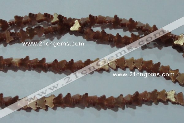 CCT929 15 inches 6*8mm butterfly cats eye beads wholesale