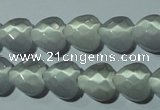 CCT970 15 inches 12*12mm faceted heart cats eye beads wholesale