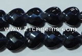 CCT975 15 inches 12*12mm faceted heart cats eye beads wholesale