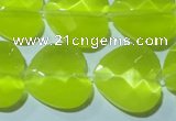 CCT990 15 inches 18*18mm faceted heart cats eye beads wholesale