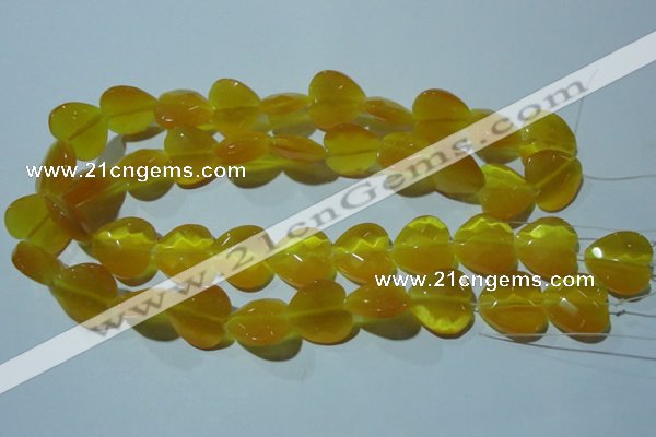 CCT991 15 inches 18*18mm faceted heart cats eye beads wholesale