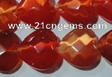 CCT993 15 inches 18*18mm faceted heart cats eye beads wholesale