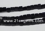 CCU07 15.5 inches 4*4mm cube blue goldstone beads wholesale