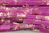 CCU1122 15 inches 2*4mm cuboid imitation sea sediment jasper beads