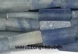 CCU1134 15 inches 4*13mm cuboid blue aventurine jade beads