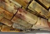 CCU1148 15 inches 4*13mm cuboid crazy lace agate beads