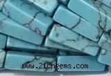 CCU1168 15 inches 4*13mm cuboid imitation turquoise beads