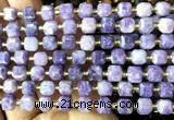 CCU1430 15 inches 6mm - 7mm faceted cube lepidolite gemstone beads