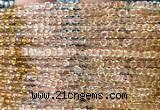 CCU1615 15 inches 2.5mm faceted cube citrine gemstone beads