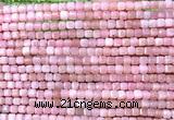CCU1670 15 inches 2.5mm faceted cube Chinese pink opal beads