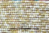 CCU1672 15 inches 2.5mm faceted cube yellow opal beads wholesale