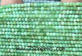 CCU1687 15 inches 2.5mm faceted cube Australia chrysoprase beads