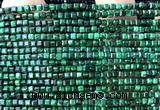 CCU1714 15 inches 2.5mm faceted cube malachite gemstone beads