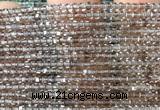 CCU1725 15 inches 2.5mm faceted cube ice obsidian gemstone beads