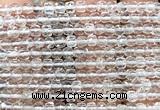 CCU1800 15 inches 4mm faceted cube white crystal beads