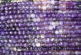 CCU1804 15 inches 4mm faceted cube amethyst gemstone beads