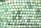 CCU1881 15 inches 4mm faceted cube amazonite beads wholesale