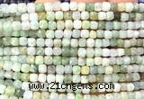CCU1896 15 inches 4mm faceted cube jade gemstone beads