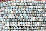 CCU1914 15 inches 4mm faceted cube larimar gemstone beads