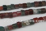 CCU26 15.5 inches 5*5mm cube Indian agate beads wholesale