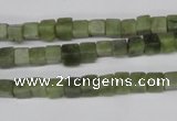 CCU28 15.5 inches 5*5mm cube Canadian jade beads wholesale