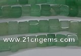 CCU307 15.5 inches 4*4mm cube green aventurine beads wholesale