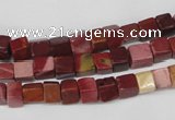 CCU35 15.5 inches 5*5mm cube mookaite beads wholesale