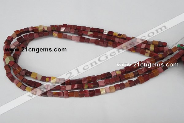 CCU35 15.5 inches 5*5mm cube mookaite beads wholesale