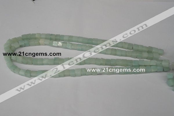 CCU40 15.5 inches 6*6mm cube amazonite beads wholesale