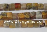 CCU42 15.5 inches 6*6mm cube agate gemstone beads wholesale