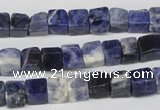 CCU43 15.5 inches 6*6mm cube sodalite gemstone beads wholesale