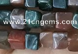 CCU459 15.5 inches 4*4mm cube Indian agate beads wholesale