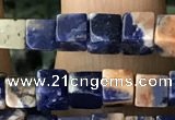 CCU463 15.5 inches 4*4mm cube sodalite gemstone beads wholesale