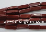 CCU502 15.5 inches 4*13mm cuboid red jasper beads wholesale