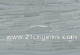 CCU516 15.5 inches 4*13mm cuboid white crystal beads wholesale