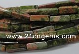 CCU517 15.5 inches 4*13mm cuboid unakite gemstone beads wholesale