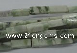 CCU519 15.5 inches 4*13mm cuboid peace stone beads wholesale