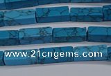 CCU725 15.5 inches 4*13mm cuboid imitation turquoise beads wholesale