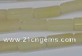 CCU730 15.5 inches 4*13mm cuboid yellow jade beads wholesale