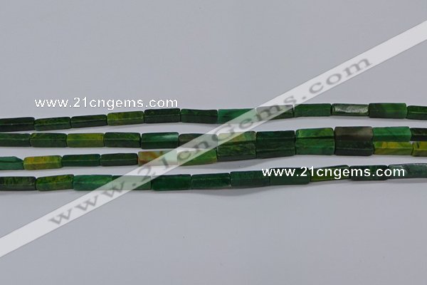 CCU735 15.5 inches 4*13mm cuboid African jade beads wholesale