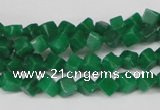 CCU92 15.5 inches 4*4mm cube dyed white jade beads wholesale