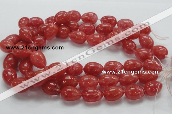 CCY02 15.5 inches 15*20mm teardrop cherry quartz beads wholesale