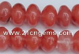 CCY151 15.5 inches 13*18mm rondelle cherry quartz beads wholesale