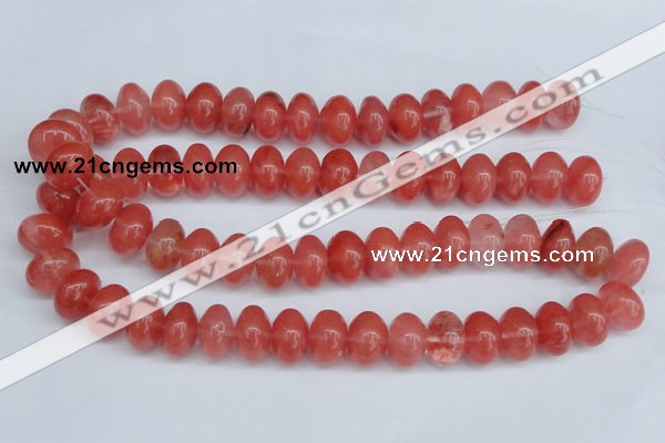 CCY151 15.5 inches 13*18mm rondelle cherry quartz beads wholesale