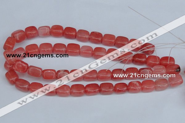 CCY152 15.5 inches 11*15mm cuboid cherry quartz beads wholesale