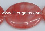 CCY161 15.5 inches 35*45mm oval cherry quartz beads wholesale