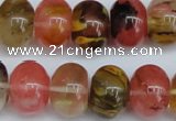 CCY203 15.5 inches 13*18mm rondelle volcano cherry quartz beads