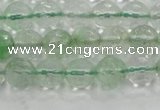 CCY612 15.5 inches 8mm faceted round green cherry quartz beads