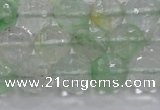 CCY614 15.5 inches 12mm faceted round green cherry quartz beads